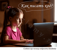 Пишет код